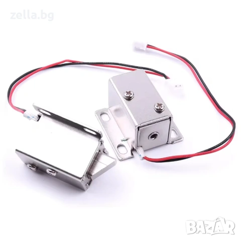 Електромагнитен насрещник 12V DC – Компактна електрическа брава за контрол на достъпа 10387, снимка 5 - Друга електроника - 54691881
