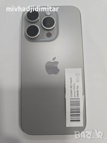 ***КАТО НОВ*** iPhone 15 Pro 256GB - 100% BH, снимка 2 - Apple iPhone - 55219862