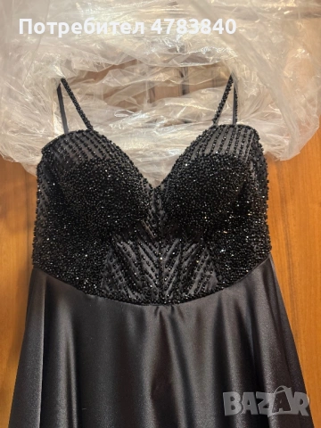 Дълга официална рокля сатен, снимка 4 - Рокли - 54045210