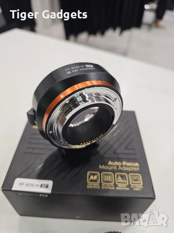 K&F Concept KF06.464 EF-EOS M адаптер с автофокус – Canon EF/EF-S към Canon EOS M, снимка 6 - Обективи и филтри - 54450960