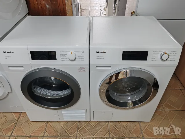 Комплект пералня Miele W1 9кг А+++ и сушилня с термопомпа Miele T1 A +++ 8 кг с 2 години гаранция! 