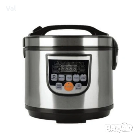 Оризоварка Cheffinger CF-RC5.0, 5L, 900W – XXL капацитет, таймер, инокс капак