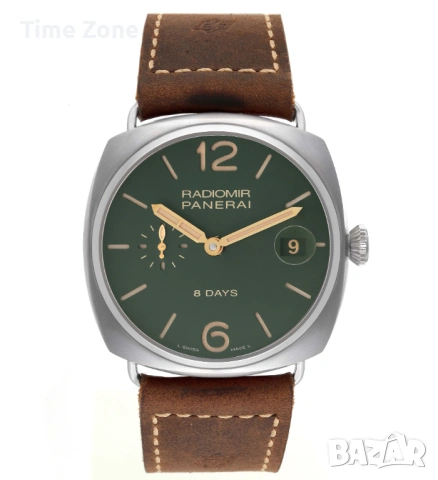 Panerai Radiomir 8 Days 45mm Steel Green Dial Automatic