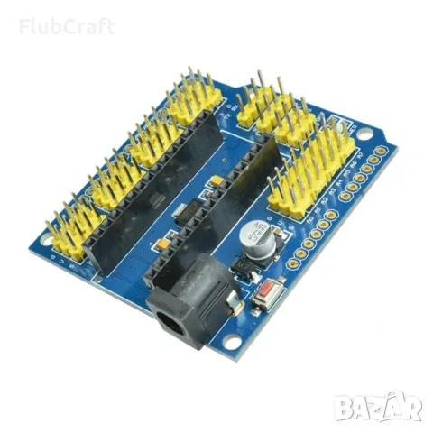 Nano 328P разширителен адаптер Breakout Board IO Shield