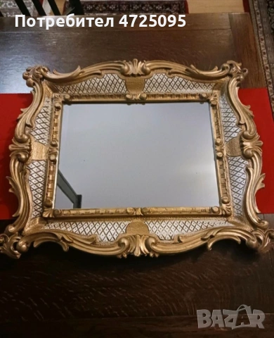 Италианско бароково огледало, снимка 6 - Огледала - 54103307
