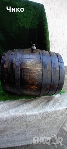 здраво дъбово дървено буре 10л, снимка 4 - Антикварни и старинни предмети - 54115004