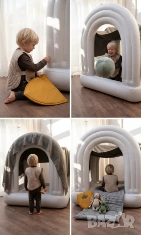 Надуваем бял замък Forestoria White Arch под наем, снимка 9 - Надуваеми играчки - 55177382