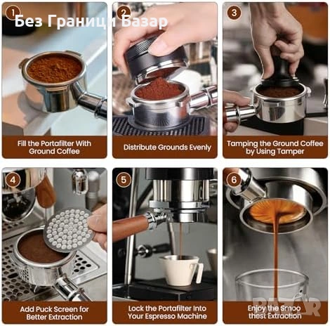 Нов 54мм Филтър за Еспресо Portafilter Неръждаема Стомана Breville Barista, снимка 5 - Кафемашини - 54050895