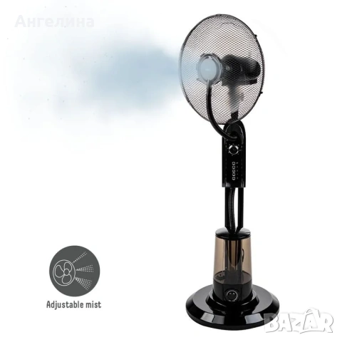 Вентилатор с водна мъгла 16" Muhler MF-1677, 75W, таймер, мехн. упр-е, снимка 3 - Вентилатори - 55128952