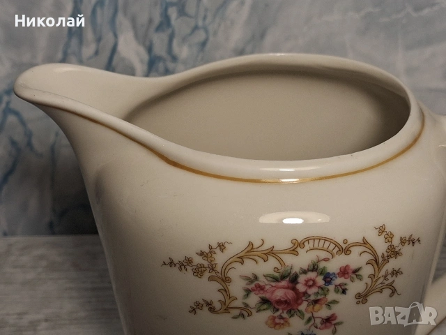 Немска Порцеланова кана за мляко Zeh Schverzer Бавария, снимка 4 - Антикварни и старинни предмети - 54989592