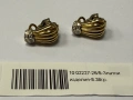Дизайнерски Златни обеци с диаманти - 8.38 грама - 0.44ct, снимка 12