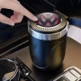 Стилен пепелник за автомобил Volkswagen с LED осветление и капак, снимка 3