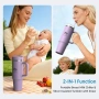 Преносим охладител за кърма Bellababy, 24H+ 360° охлаждане (лилав, голям), снимка 7