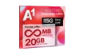 A1 дата data Предплатен пакет мобилен интернет 15GB сим карта / sim card, снимка 2