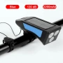 Соларна LED светлина за велосипед с клаксон - 350Lum, 120dB, 3 режима, снимка 5