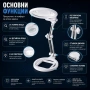 Голяма увеличителна настолна лупа с LED осветление лампа за четене шиене гоблени бродиране козметик, снимка 2