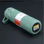 Подаръчен комплект термос с 3 чаши, зелен, розов, сив, снимка 9