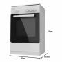 Газова печка Taurus CIG3FWHMG – 3 горелки, газова фурна 43 л, 9850 W, с дефект, снимка 1