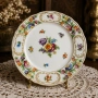 Винтидж десертна порцеланова чинийка Schumann Arzberg Bavaria “Deux Meissen” (1918–1929 г.) , снимка 1