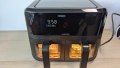 Chefman Airfryer / Еърфрайър TurboFry Touch 6QT – 2 кошници, работи, счупена пластмаса отзад, 30€, снимка 3