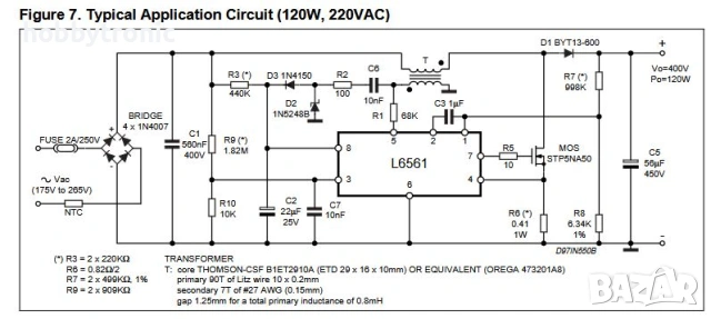 L6561D SO8 Power Factor Corrector, снимка 2 - Друга електроника - 43404475