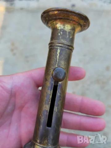 Стар Бронзов Свещник 1900г, снимка 9 - Други - 55364786