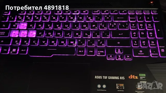 Asus tuf gaming a15, снимка 4 - Лаптопи за игри - 55511742