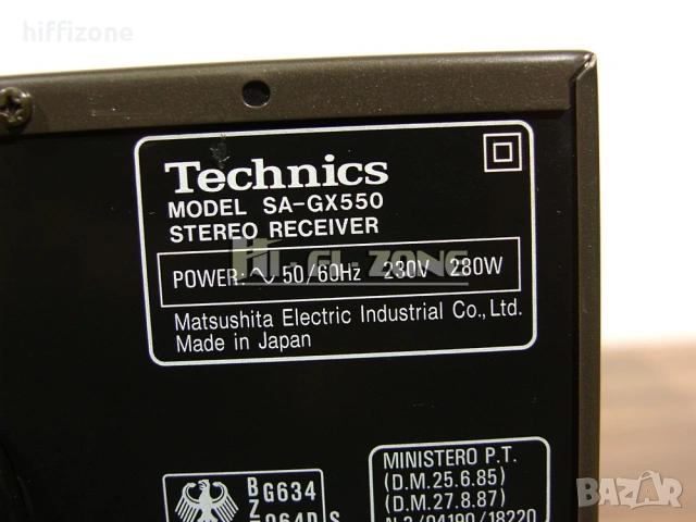 Ресивър  Technics sa-gx550 /1, снимка 9 - Ресийвъри, усилватели, смесителни пултове - 54790332