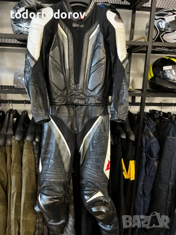 Кожен мото екип DAINESE ASPIDE ,54/L ,2 части, ,гърбица протектори,оригинален 682.58 лв. / 349 €