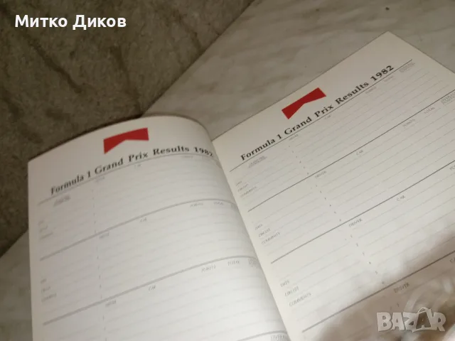 Marlboro Autocourse Diary 1982 алманах Формула 1 календар 1982г., снимка 5 - Скейтборд, ховърборд, уейвборд - 55604993