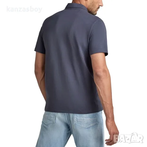 G-STAR RAW LOGO SLUB POLO T-SHIRT - мъжка тениска р-р М, снимка 2 - Тениски - 55502164