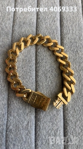 Златна гривна Монако 22.1 гр 14 карата, снимка 5 - Гривни - 54321018