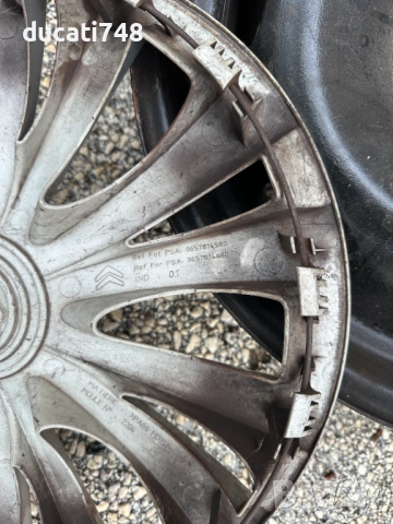 4бр. железни джанти 16" 4х108 - Citroen, Peugeot с тасове, снимка 10 - Гуми и джанти - 54655455