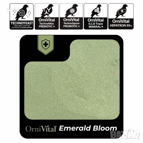 Нектар за папагали Лори "Emerald Bloom" с ъс спирулина,билки,пчелен прашец Lorikeet/Lori, снимка 2 - Папагали - 55482627