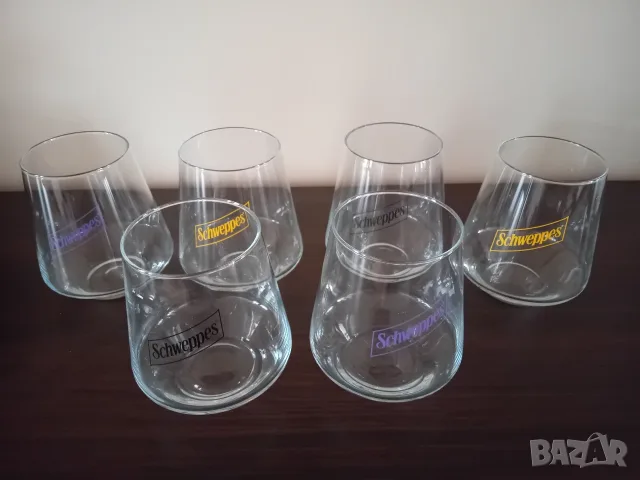 6 бр. чаши RASTAL брандирани за Schweppes. Нови., снимка 2 - Чаши - 55493866