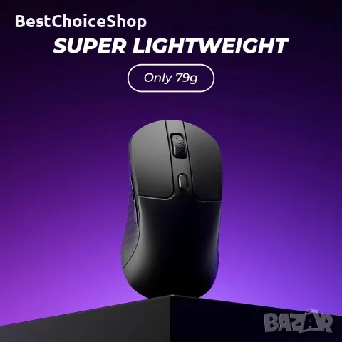 Keychron M3 8K безжична Bluetooth 5.3/2.4 GHz/кабел, лека 79g, програмируем PixArt 3950 сензор, снимка 7 - Клавиатури и мишки - 55317877