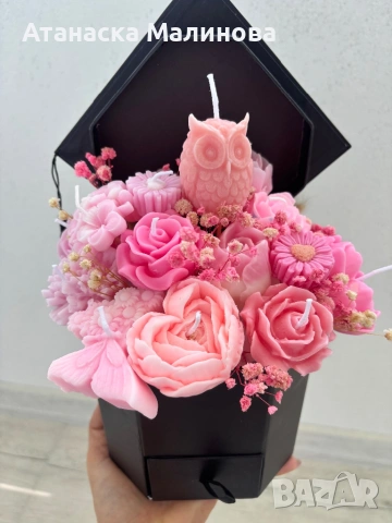 Букети от соеви свещи 