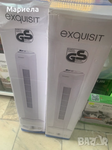 Вентилатор Exquisit Tower,45 W, 3 скорости, таймер 120 мин, снимка 2 - Вентилатори - 55200458