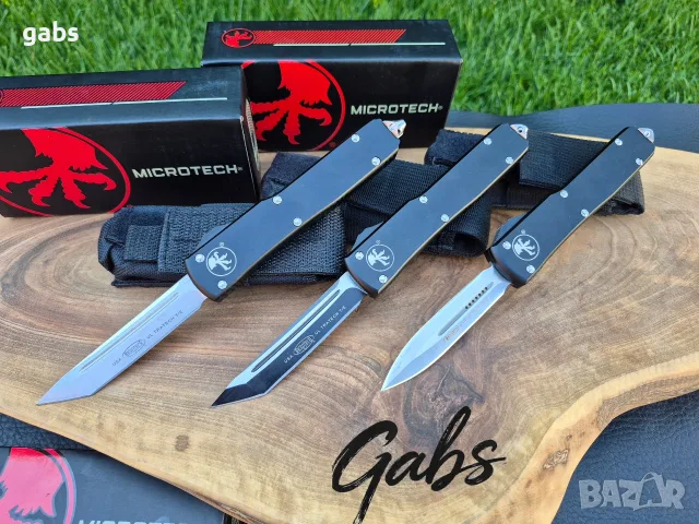 Автоматичен нож MICROTECH Ultratech НОВ модел с текстилен калъф, снимка 12 - Ножове - 55624961