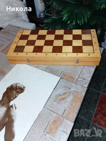 Шах табла48/48 с дърв. фигури пулове,куфар за пикник , снимка 4 - Шах и табла - 47672764