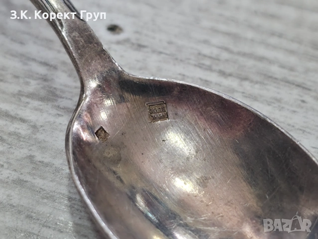 Стара сребърна лъжичка , снимка 6 - Колекции - 54353368