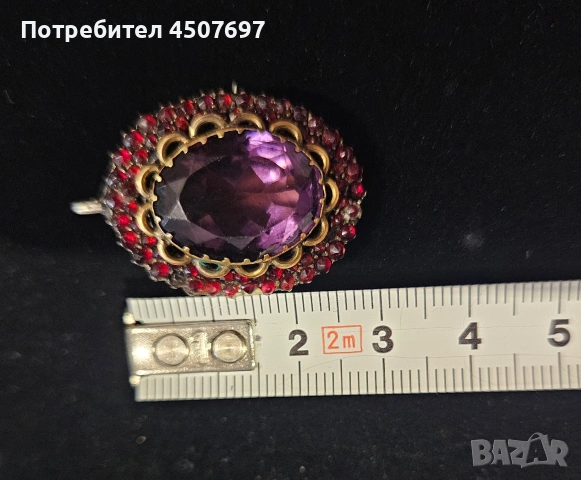 Рядък Викториански Медальон (Брошка-Висулка) с Скрита Ръчно Рисувана Миниатюра., снимка 12 - Колиета, медальони, синджири - 54884483