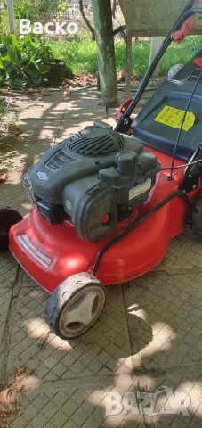 Бензинова косачка с кош и двигател Briggs Stratton внесена от Германия , снимка 13 - Градинска техника - 55501578