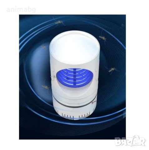 ANIMABG Електрическа лампа за унищожаване на мухи, комари и насекоми с LED светлина, снимка 5 - Лед осветление - 54390497