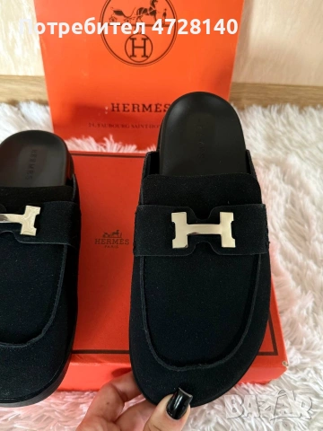 Дамски чехли Hermes размер 39 , снимка 6 - Чехли - 55104591