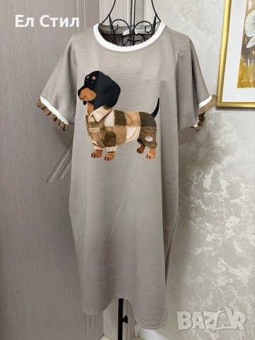 🌹Спортно елегантна рокля с щампа,стандартен размер.26 евро , снимка 2 - Рокли - 53973011