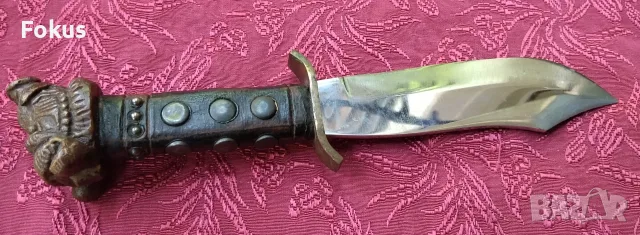 Български нож 1300 години България - глиган, снимка 3 - Антикварни и старинни предмети - 55353758