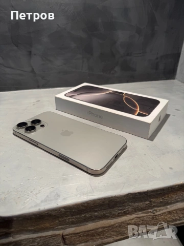 КАТО ЧИСТО НОВ Iphone 16 Pro Max Natural, снимка 4 - Apple iPhone - 54690554
