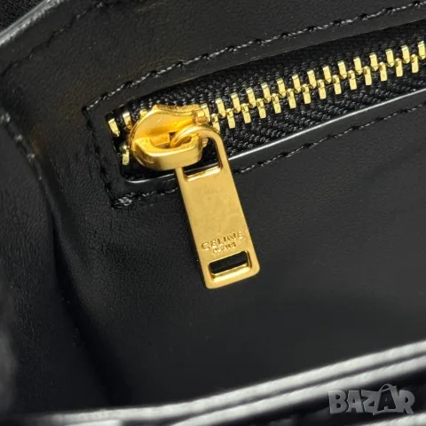 Celine Classic Triomphe Bag – Black, снимка 8 - Чанти - 55417204
