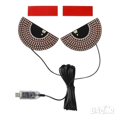 LED декоративни светлини "Дяволски очи" с USB захранване, снимка 3 - Лед осветление - 55365412